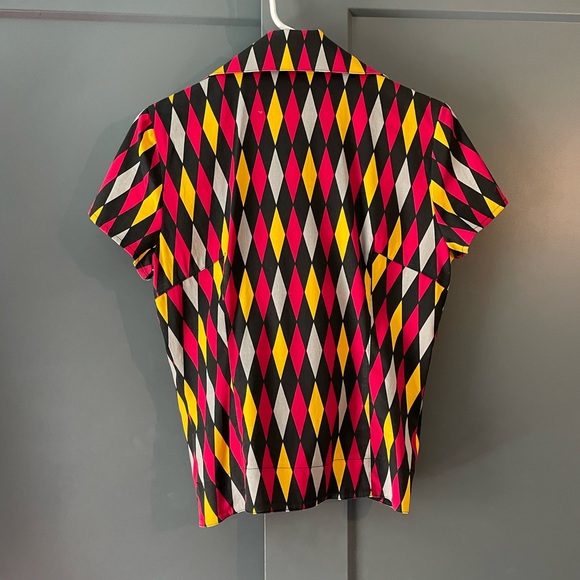 Pinup Girl Clothing Ridley Top Harlequin - Picture 5 of 5